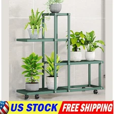 Plant Stand Tiered Shelf Holder Garden Patio Balcony Porch Flowers Display Rack