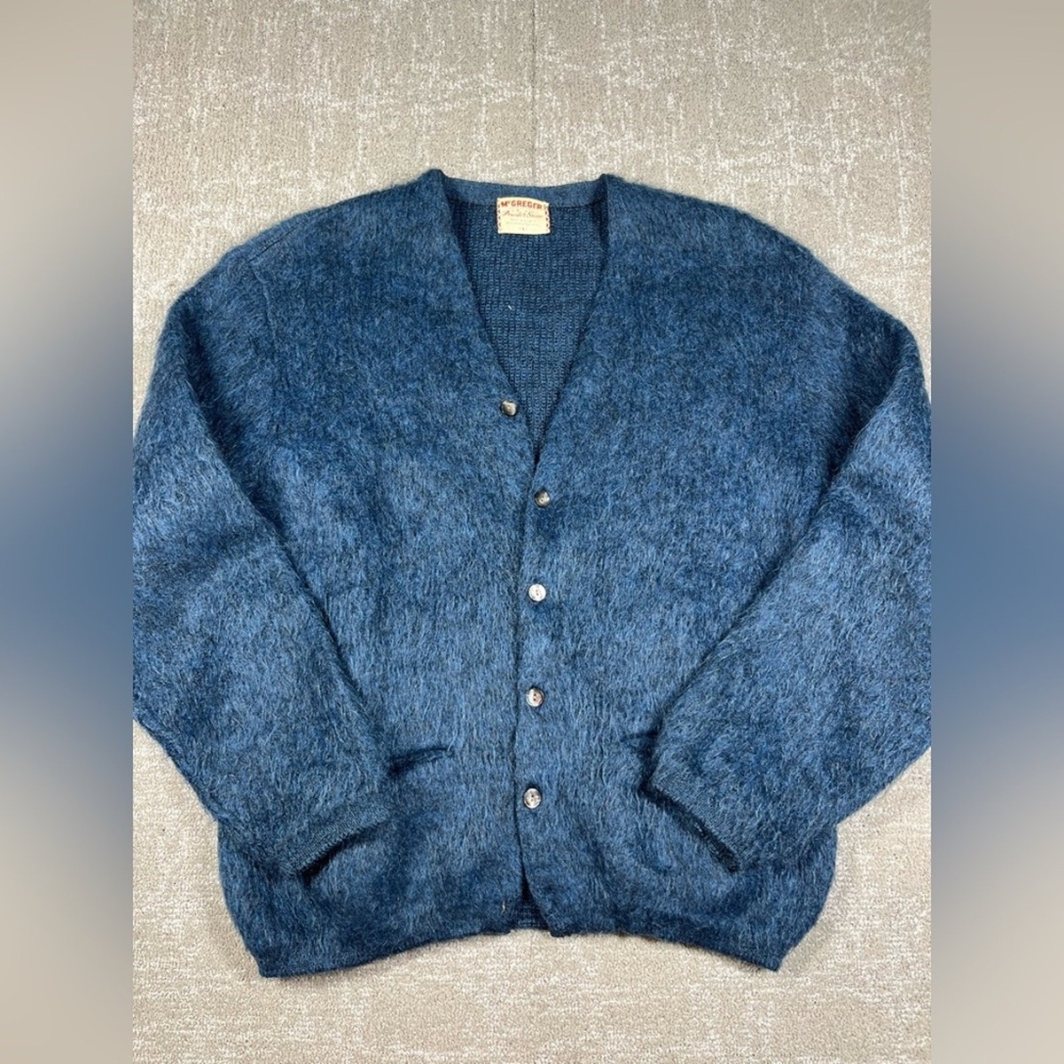 【きむた】60s Mcgregor mohair cardigan 1960s McGregor Green Mohair Cardigan – Ametora
