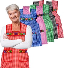Traditional Mexican Apron for Women with Deep Pockets and Beautiful