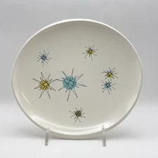 Franciscan Atomic Starburst 9.5" Luncheon Plate MCM Vintage [4 Available]