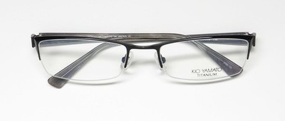 【kiyo】 NEW KIO YAMATO KT-255 EYEGLASSES WOMENS BROWLINE HALF-RIM 32 53-19