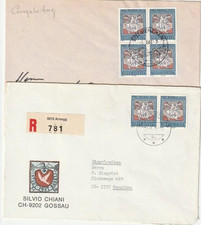 Switzerland Schweiz - HELVETIA - Belege x 2