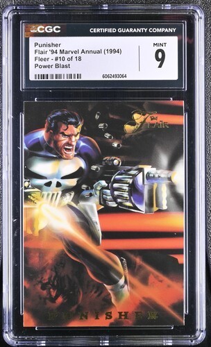 1994 Flair Marvel Annual Punisher #10 of 18 Power Blast - CGC 9 - Mint!
