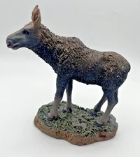 Table Top Moose Calf Life-like Forest Animals Vintage