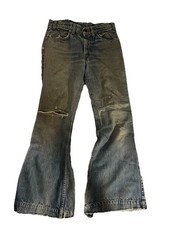 Vintage 70s Levi  s Orange Tab Big Bells Bell Bottoms Size 29/30 Talon Zipper