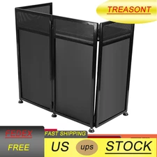 Foldable DJ Booth 82.7x44'' DJ Party Event Facade Folding Screen Panel For Show