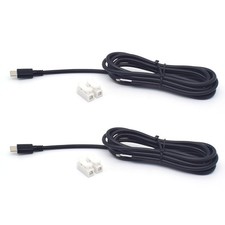 2Pack 2M/6.6FT USB Type C Power Pigtail 2 Wire 22AWG C Male Plug to 2...