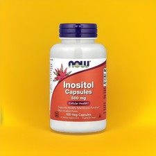 NOW Foods Inositol 500mg 100 Veg Capsules, Cellular Health, Membrane Function