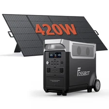 FOSSiBOT F3600PRO 3840Wh Portable Power Station Solar Generator 420W Solar Panel