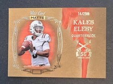 2022 Wild Card Matte SG Football Kaleb Eleby SGN-5  Gold-Orange Smoke /200 (RC)