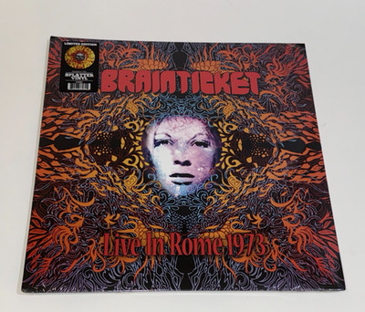 Brainticket Live In Rome 1973 Vinyl LP Yellow-Red Splatter 2022 Psychedelic Rock