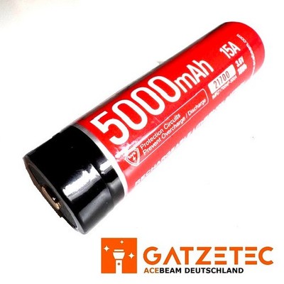 ACEBEAM Schutzbox mit IMR 21700 NP-500A max. 15A Endladestrom