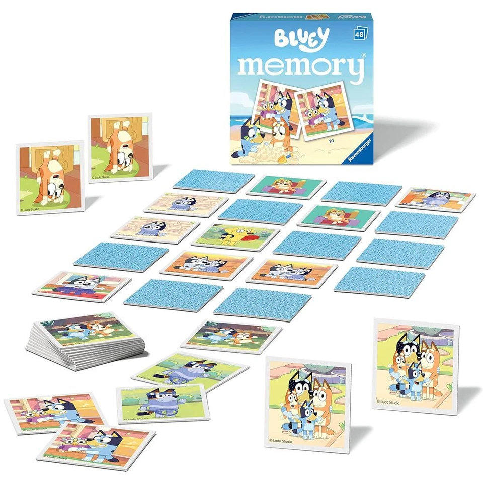 Mini Memory® | Bluey | 48 Bildkarten | Ravensburger | Kinder Legespiel - Bild 2 von 3