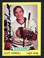 Cliff Koroll #28 signed autograph auto 1973-74 Topps Hockey Trading Card
