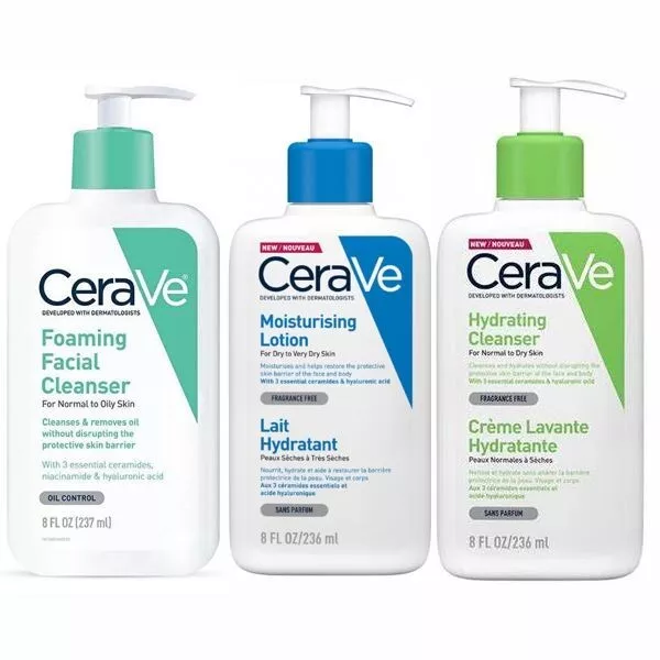 CeraVe Fragrance-Free Face Cleanser, Foaming Face Wash with