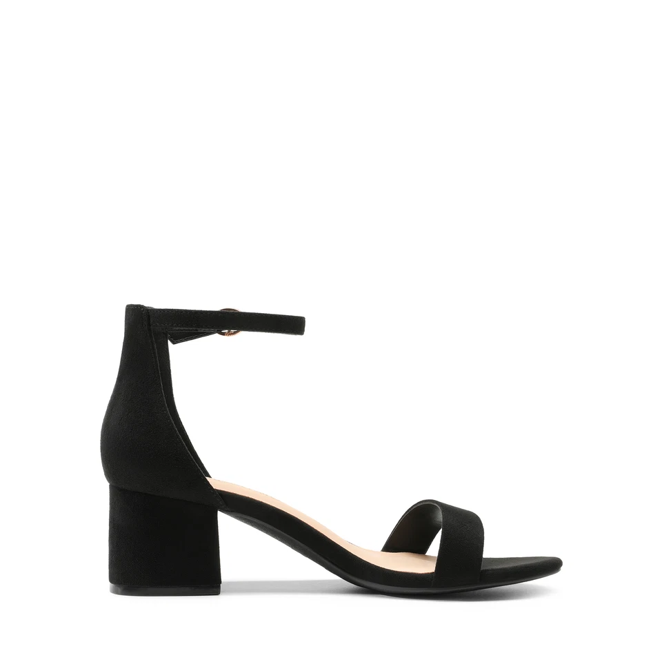 Sandalias de tacón para mujer de 2,75 pulgadas con tacón ancho para boda fiesta oficina vestido sandalias Foto 4 de 4