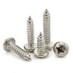 M1.2 M1.4 M1.7 M2 304 Round Pan Head Phillips Sheet Metal Self-tapping Screws