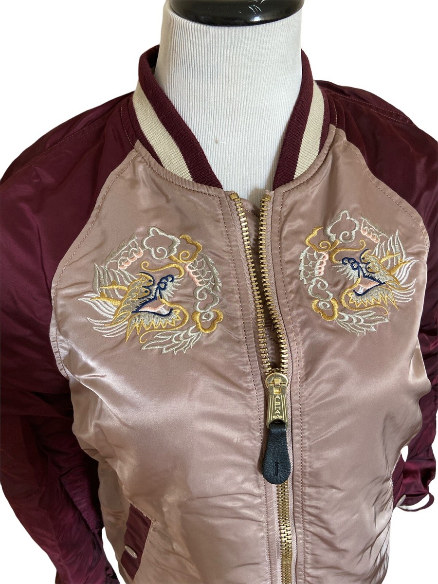 ALPHA INDUSTRIES MA-1 JAPAN SOUVENIR EAGLE BOMBER JACKET ALPHA INDUSTRIES MA-1 JAPAN SOUVENIR EAGLE BOMBER JACKET