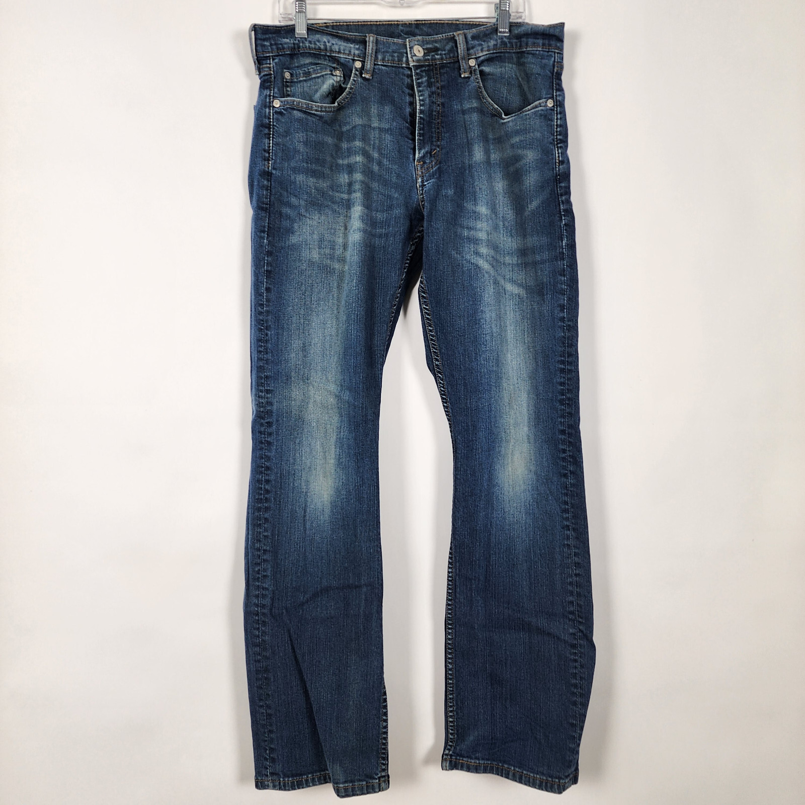 Levis 559 Relaxed Straight Fit Mid Rise Dark Wash Mens 34x34 Blue