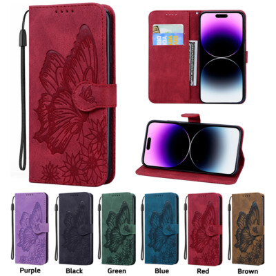 Magnetic Leather Flip Stand Card Wallet Case For iPhone 17 16E 15 14 13 12 11 7