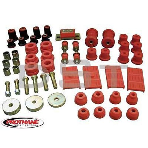 Prothane 67-69 Camaro Firebird / 68-74 Nova Complete Suspension Bushing Kit Red - Picture 2 of 2