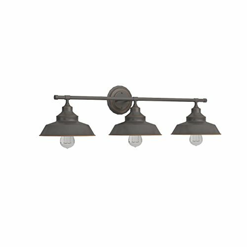 Westinghouse 6343400 Iron Hill Three-Light Wall Fixture,Oil Rubbed Bronze Finish