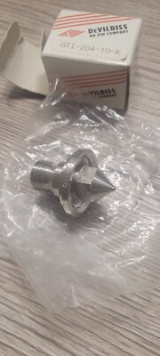 Devilbiss GTI 1,6mm Spritzpistole Flüssigkeitsspitze Brandneu GTI-214-16-K