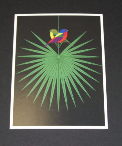 Charles/Charley Harper Notecards "Flamboyant Feathers" 4 Pack w/Envelopes - Picture 1 of 2