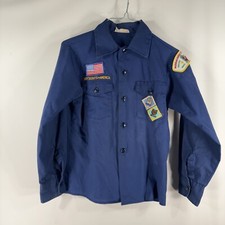 Boy Scouts of America Shirt Long Sleeve Youth Medium 12 Blue