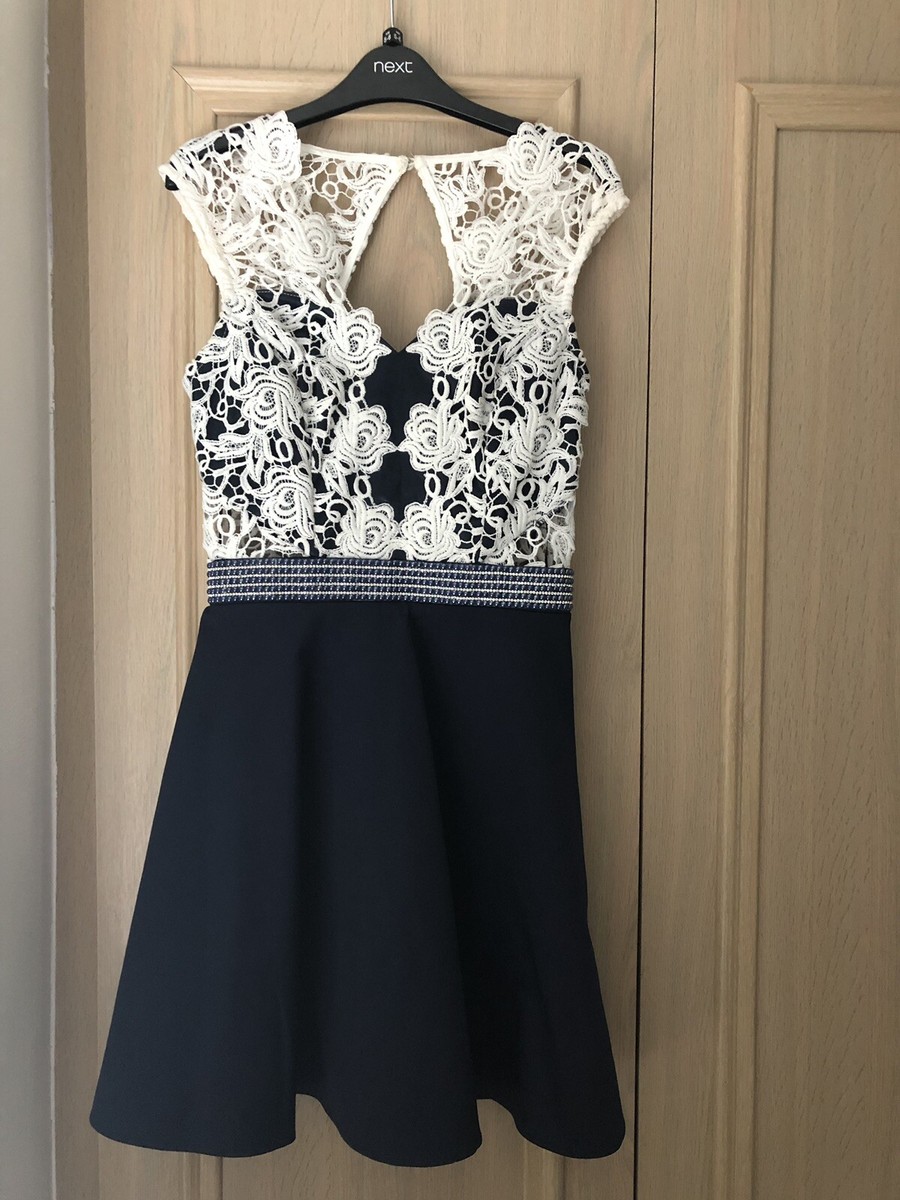 Lipsy London white and blue skater dress - UK 4 | eBay Lipsy London white and blue skater dress - UK 4 | eBay