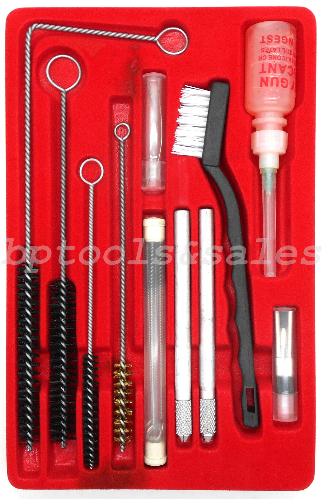 23 Pc Spray Gun Cleaning Kit HVLP Gravity Feed Touch Up Gun Cleaning