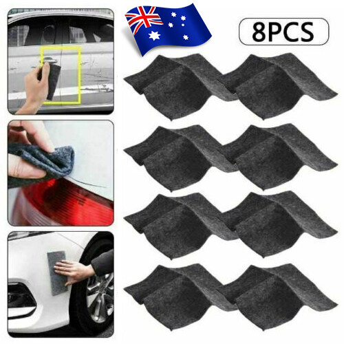 Lot De 8 Chiffons Nano Sparkle Éliminateur De Rayures - Technologie Nano Brillance Instantanée Voiture Moto