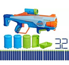Nerf Elite Junior Rookie Pack Toy Foam Blaster 32 Darts Targets Elite NOB