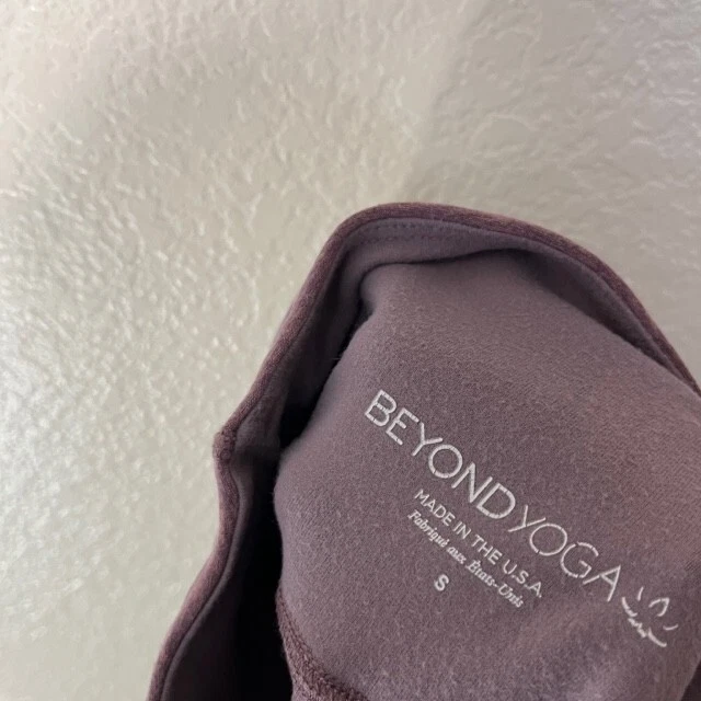 beyond-yoga heather colorblock athletic leggings