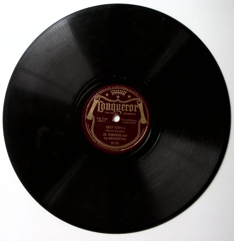 AL DONAHUE & THE CHAMPAGNE MUSIC-LAWRENCE WELK ТЕМНО-ФИОЛЕТОВЫЙ/ЛУНА... 78 ОБ/МИН 382 - Изображение 2 из 3