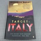 ORIGINAL WAR MILITARY BOOK HARD WW2 SOE Target Italy Fascist Mussolini  T