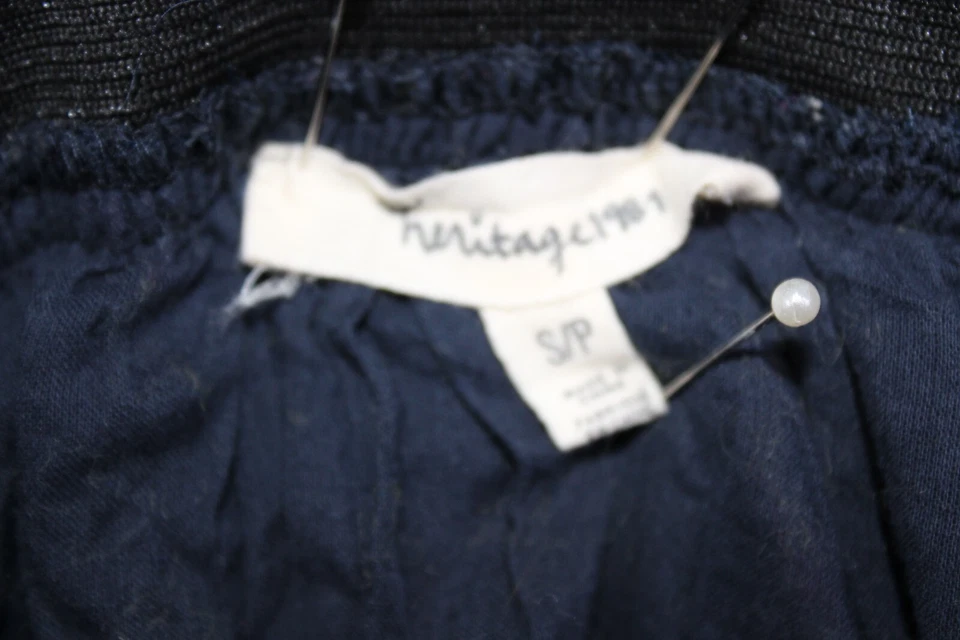 Falda Heritage 1981 para mujer pequeña azul floral línea A fluida informal elástica Foto 3 de 4