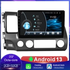 Car Stereo for Honda Civic 2006-2011 8 Core Android 13 Wireless CarPlay WiFi DSP