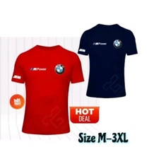 Bmw New T-shirt Bmw Logo Motorrad M Power Unisex Short Sleeve M-3XL