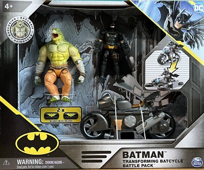 DC Batman バットサイクル フィギュアセット中古品 DC Comics Transforming Batcycle Battle Pack 4