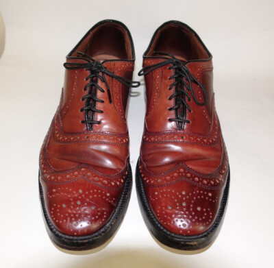 Allen Edmonds Cambridge Cordovan 8685 Wingtip Dress Shoes Burgundy Mens 11.5 D Allen Edmonds Men Cambridge Shell Cordovan Wingtip Dress  main image 3