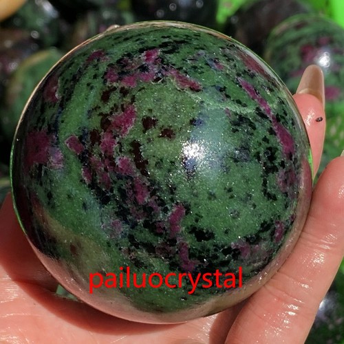 60mm+ Natural Zoisite Ball Quartz Crystal Sphere Reiki Healing Gem 1pc - 第 12/12 張圖片
