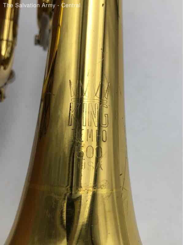 King Tempo 600 Brass Piston Trumpet With 7C Mouthpiece And Hard Case eBay