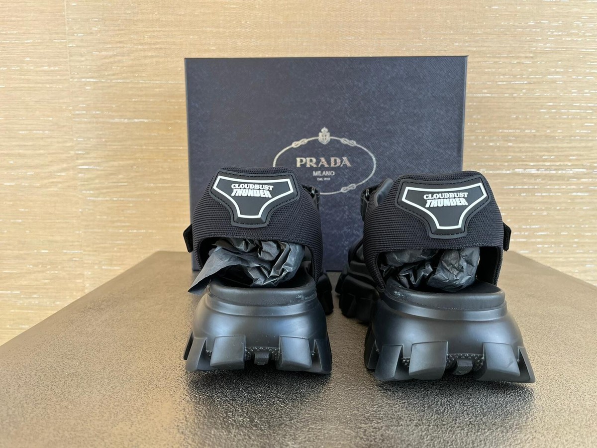 PRADA CLOUDBURST RUNNER ブラック サンダル PRADA CLOUDBURST RUNNER ブラック サンダル Prada Cloudbust