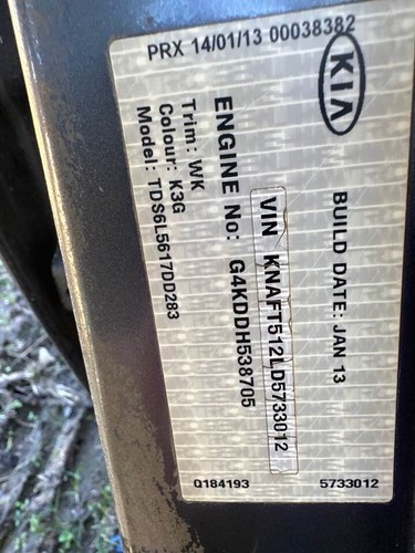 2013 Kia Cerato YD Right Rear Door Trim Sedan Hatchback 2013-2016 #B289 - Picture 12 of 12