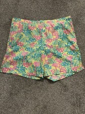 Vintage White Label Lilly Pulitzer Flamingo Print Boardshorts