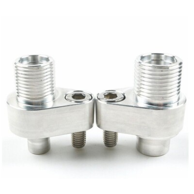 Aluminum LS Swap New A/C Compressor Adapter Fittings for Denso