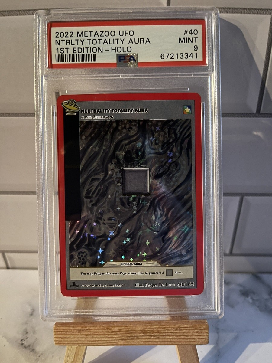 2022 Metazoo UFO Neutrality TOTALITY AURA HOLO 1st Ed. |PSA 9| 40