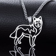 Collar Colgante Acero Inoxidable Alaska Malamute Husky Mal Mal Mally Mascota Perro Dije