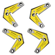 4&times; Schwei&szlig;winkel Schwei&szlig;magnet Montagewinkel SM-6 59x50x12mm, Haftkraft bis 17kg